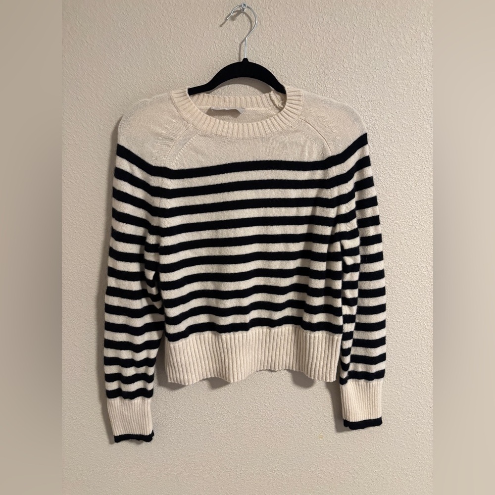 Everlane striped cashmere sweater